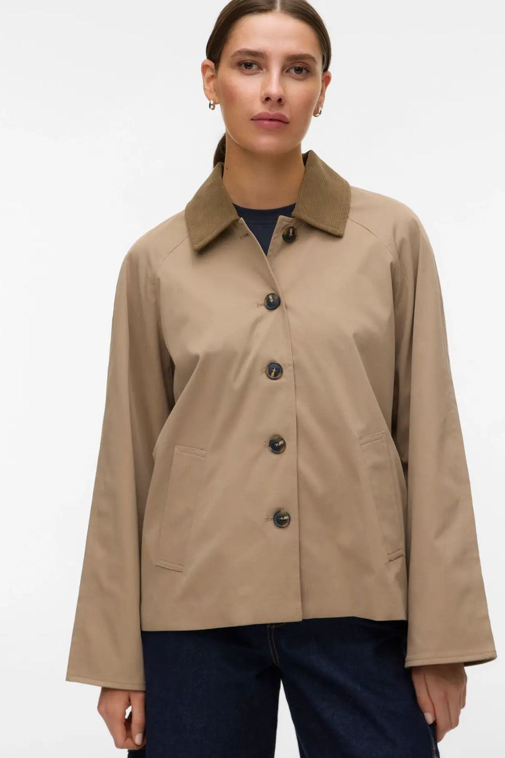 Chelseafia kort jack - zilvermink