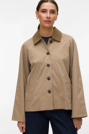 Chelseafia kort jack - zilvermink