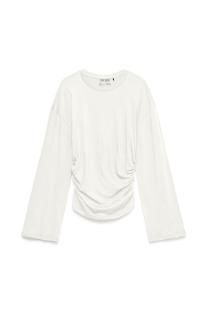 Haut à col rond Navaro - Blanc Neige