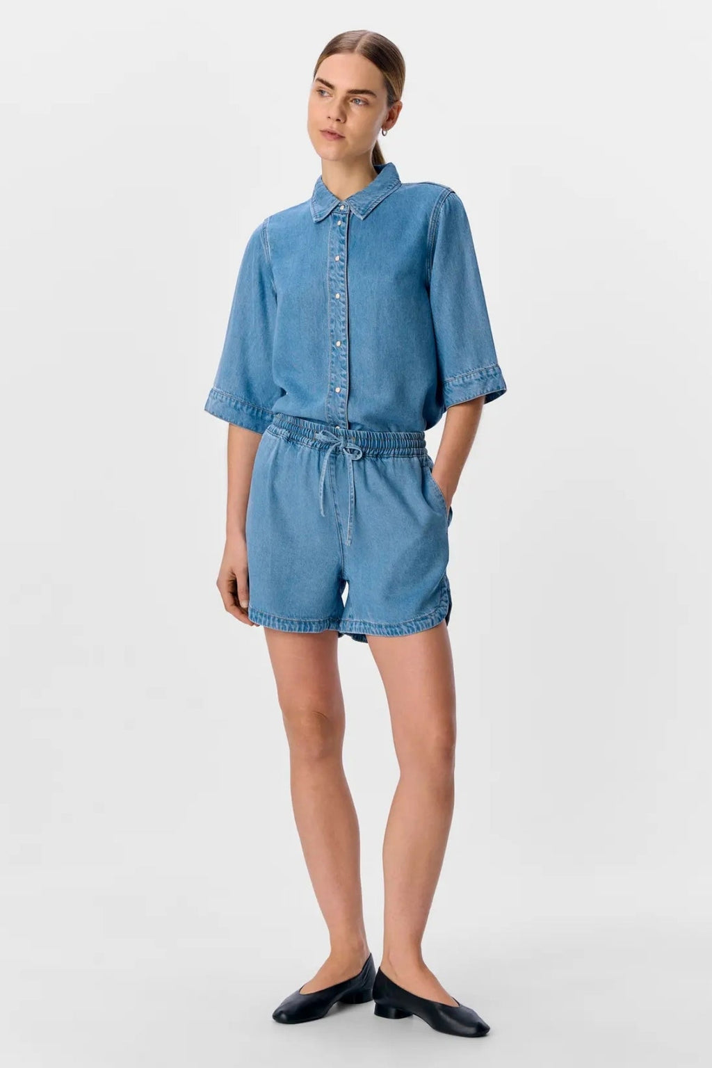 Cadre Shorts - Denim bleu clair