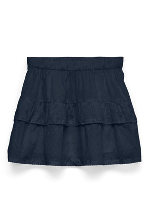Rine korte rok - marineblauwe blazer