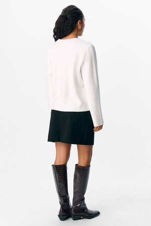 Reynard O-hals trui - Cloud Dancer