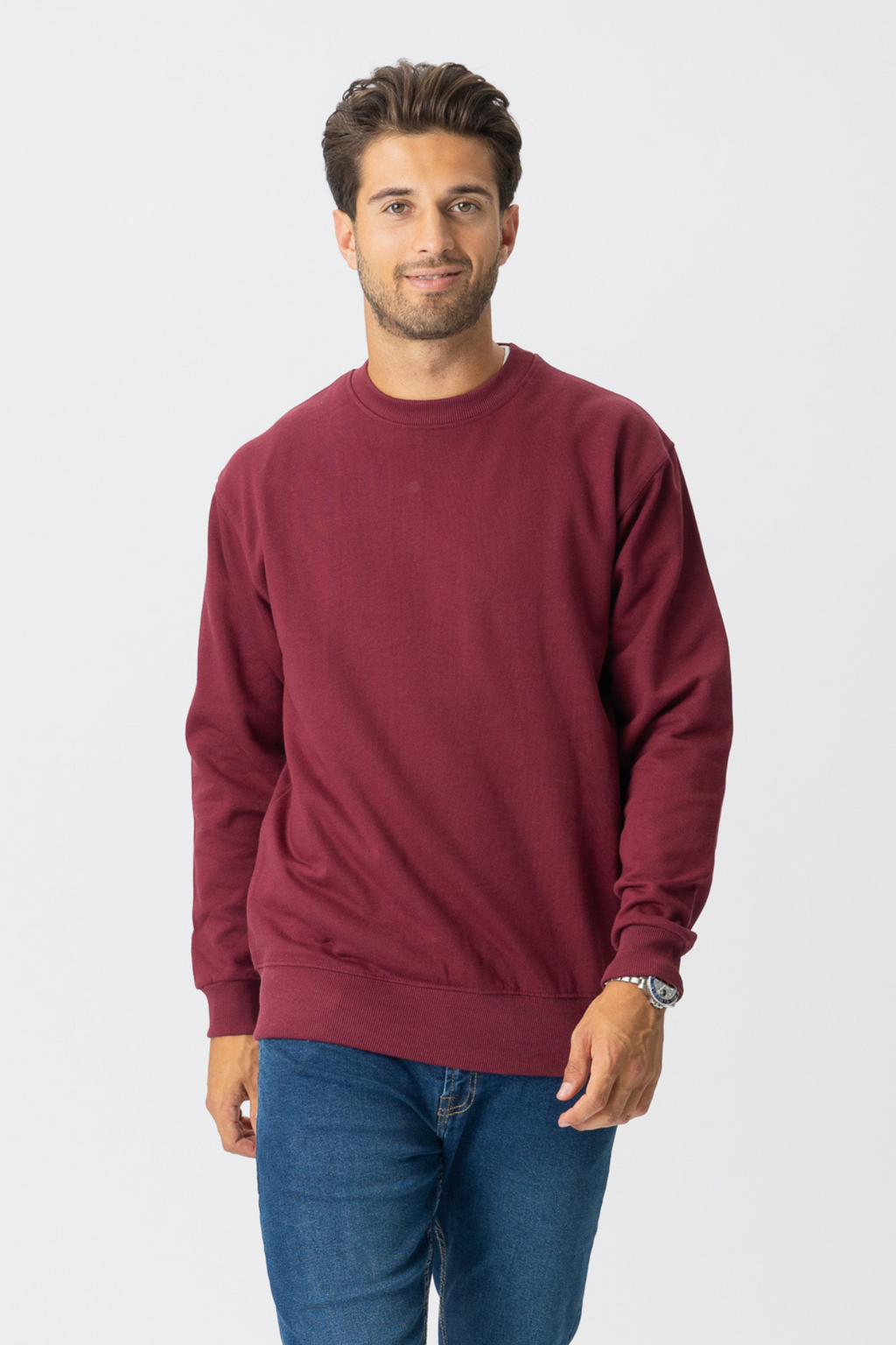Basic Crewneck - Bourgogne Red