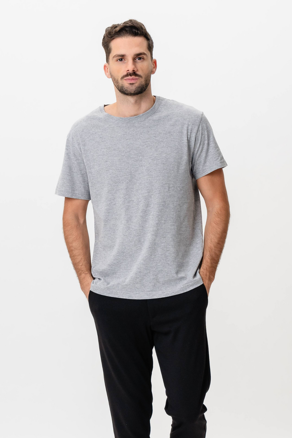 Basic Joy T-shirt - Oxford Grey