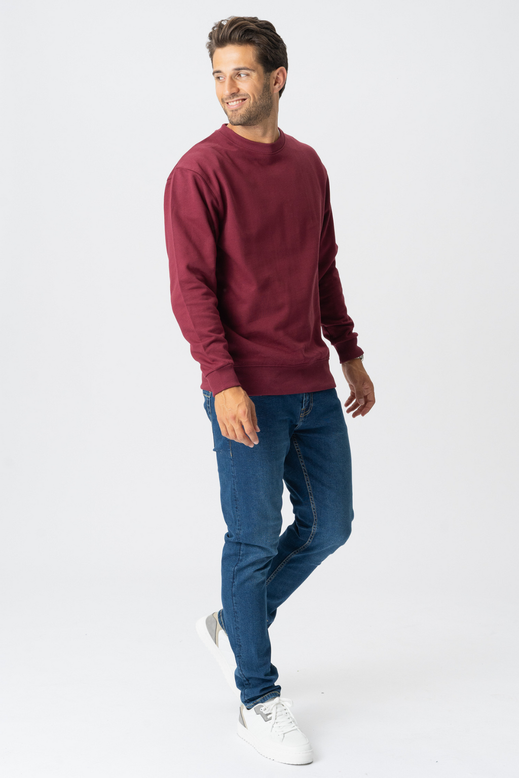 Basic Crewneck - Bourgogne Red