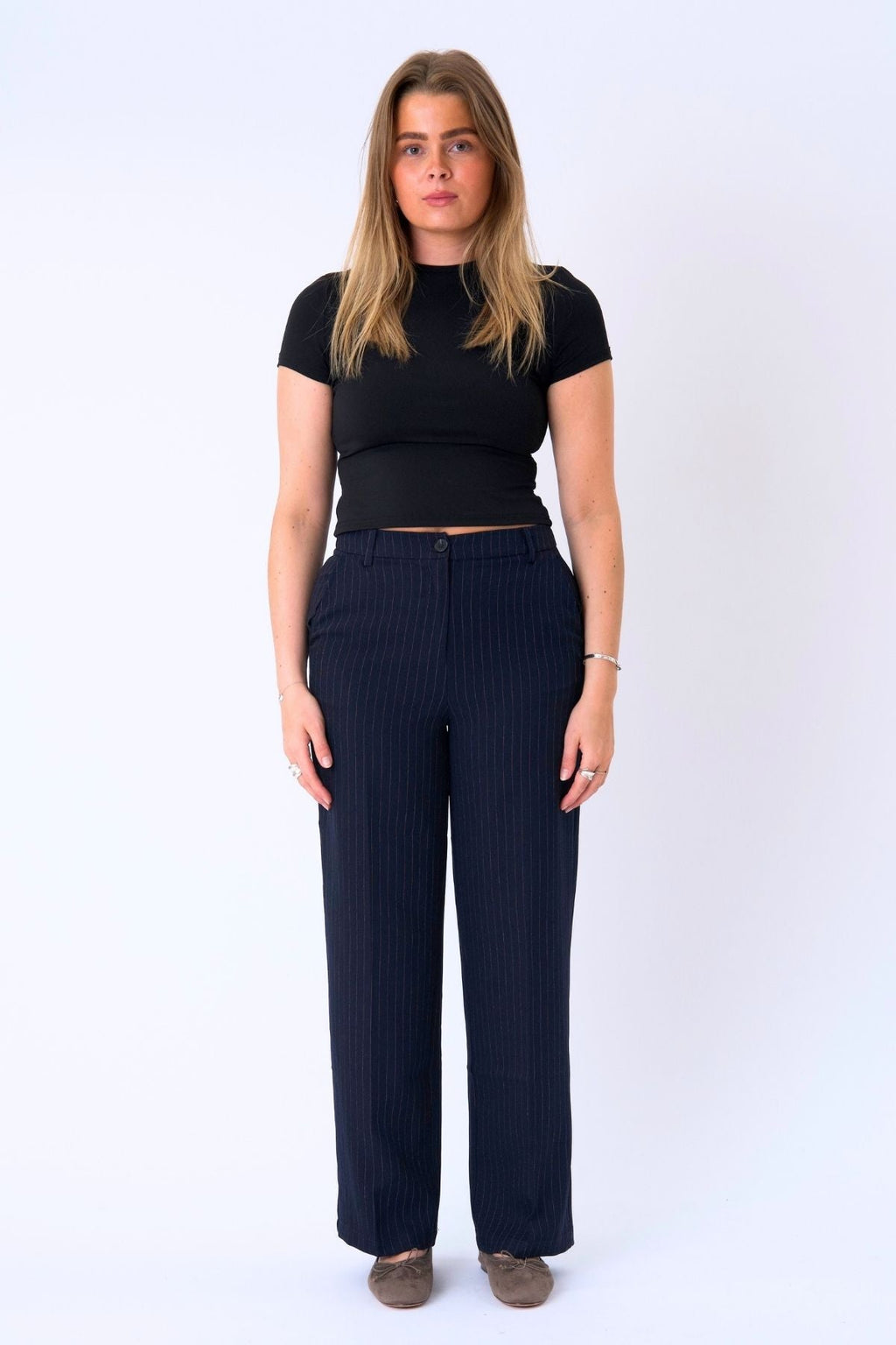 Klassiek pak Pants - Navy Pinstripe