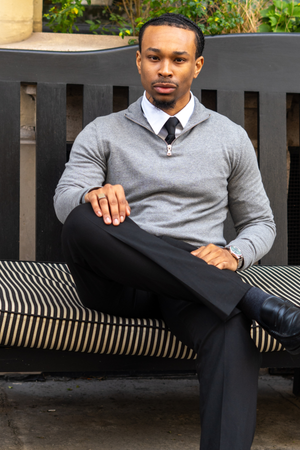 Pullover Half Zip - Mélange gris