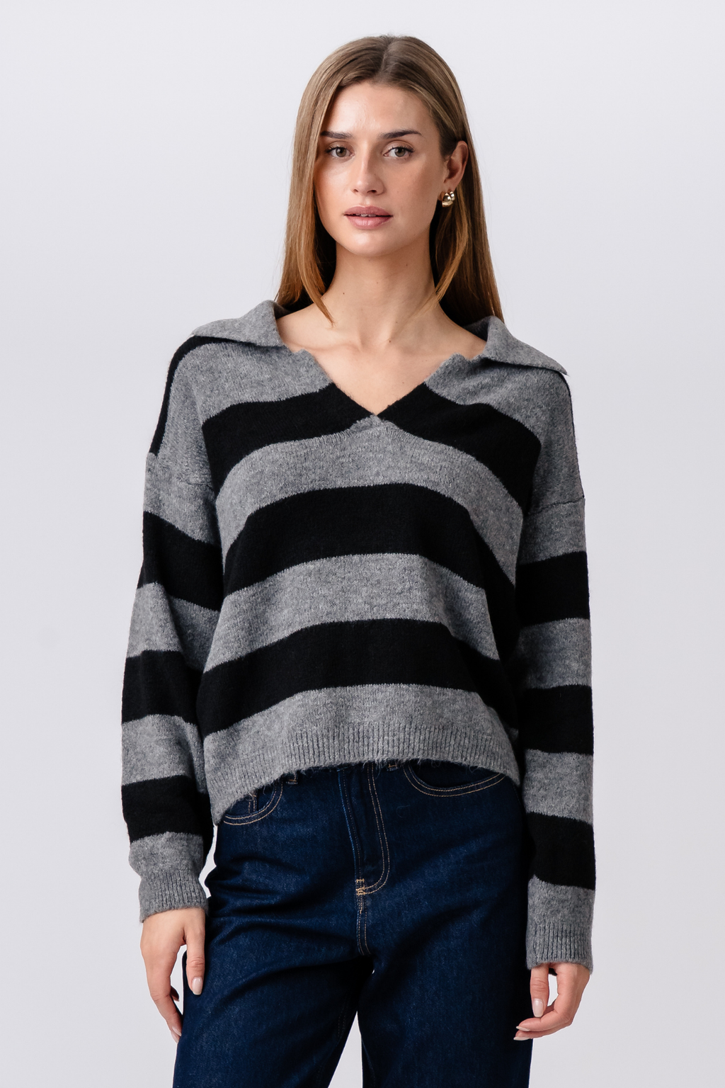 Nora Knit - Grey/Black