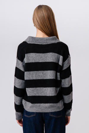 Tricot Nora - Gris/Noir