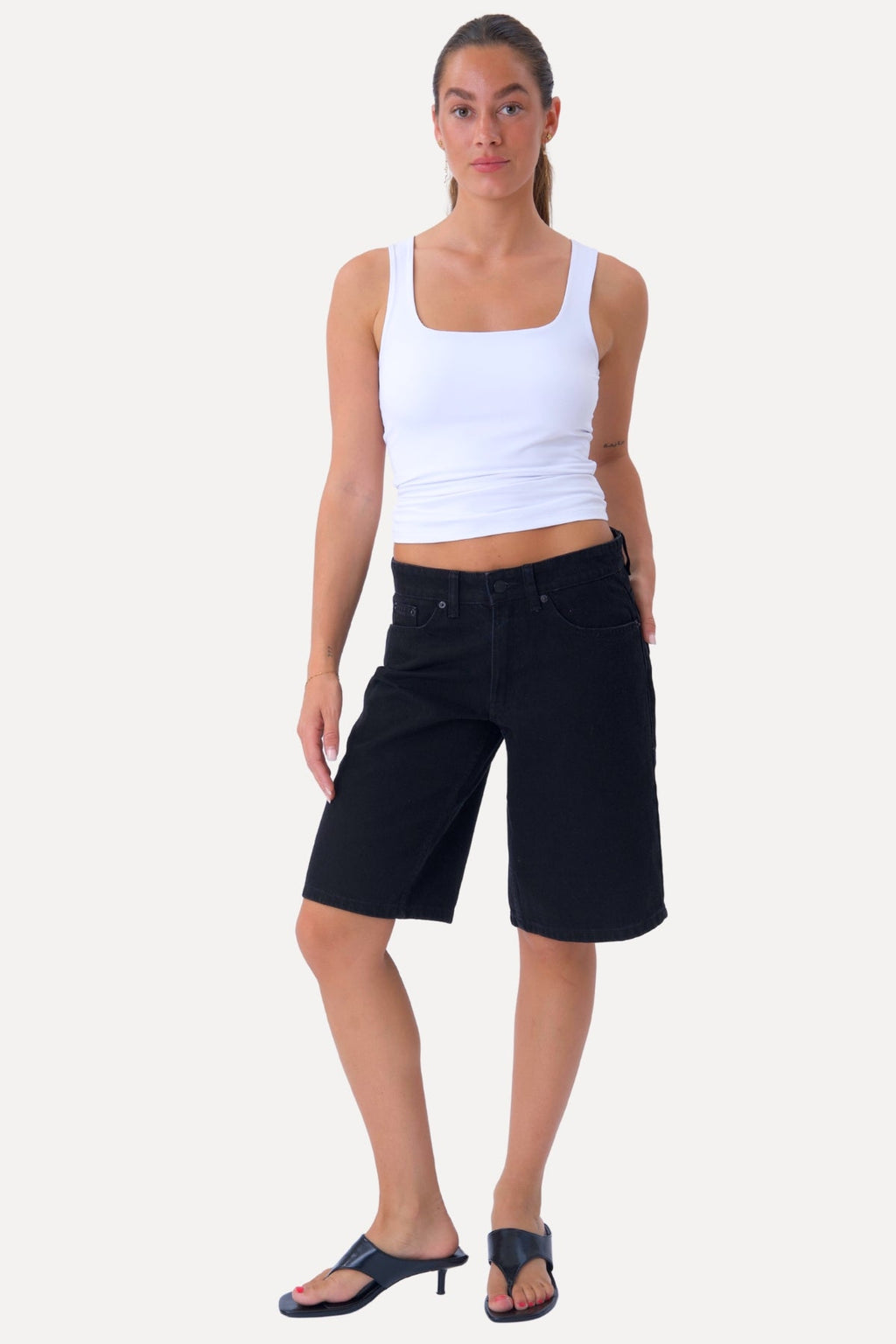 Jean Shorts - Noir