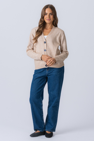 Gebreide vest - beige