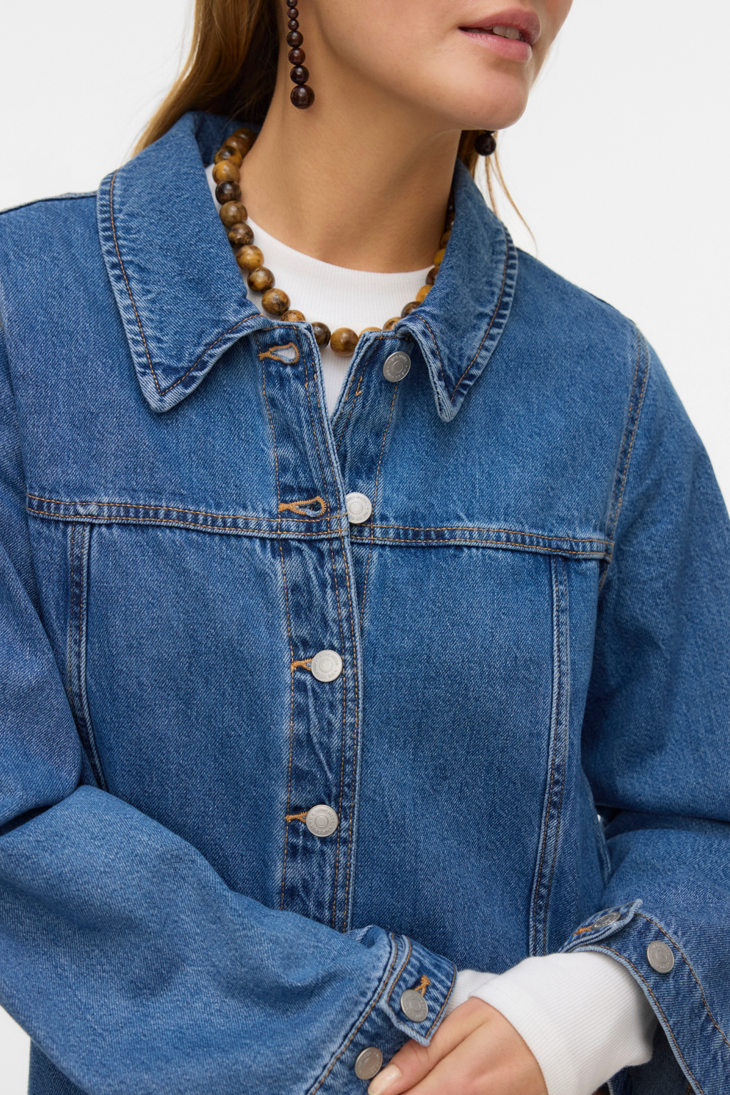 Robe courte en jean Findo - Denim bleu moyen