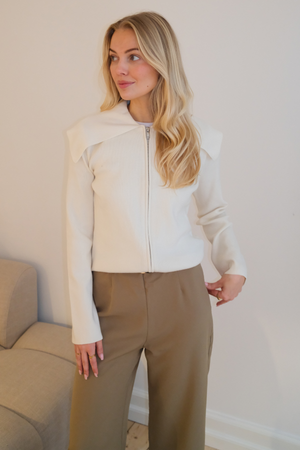 Verrier Gebreid Vest Met O-hals - Berken