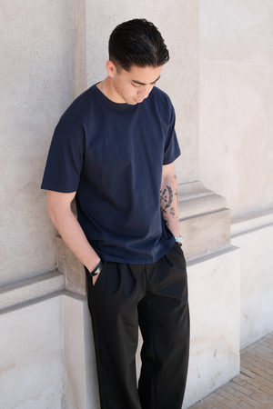 T-shirt boxy - Marine