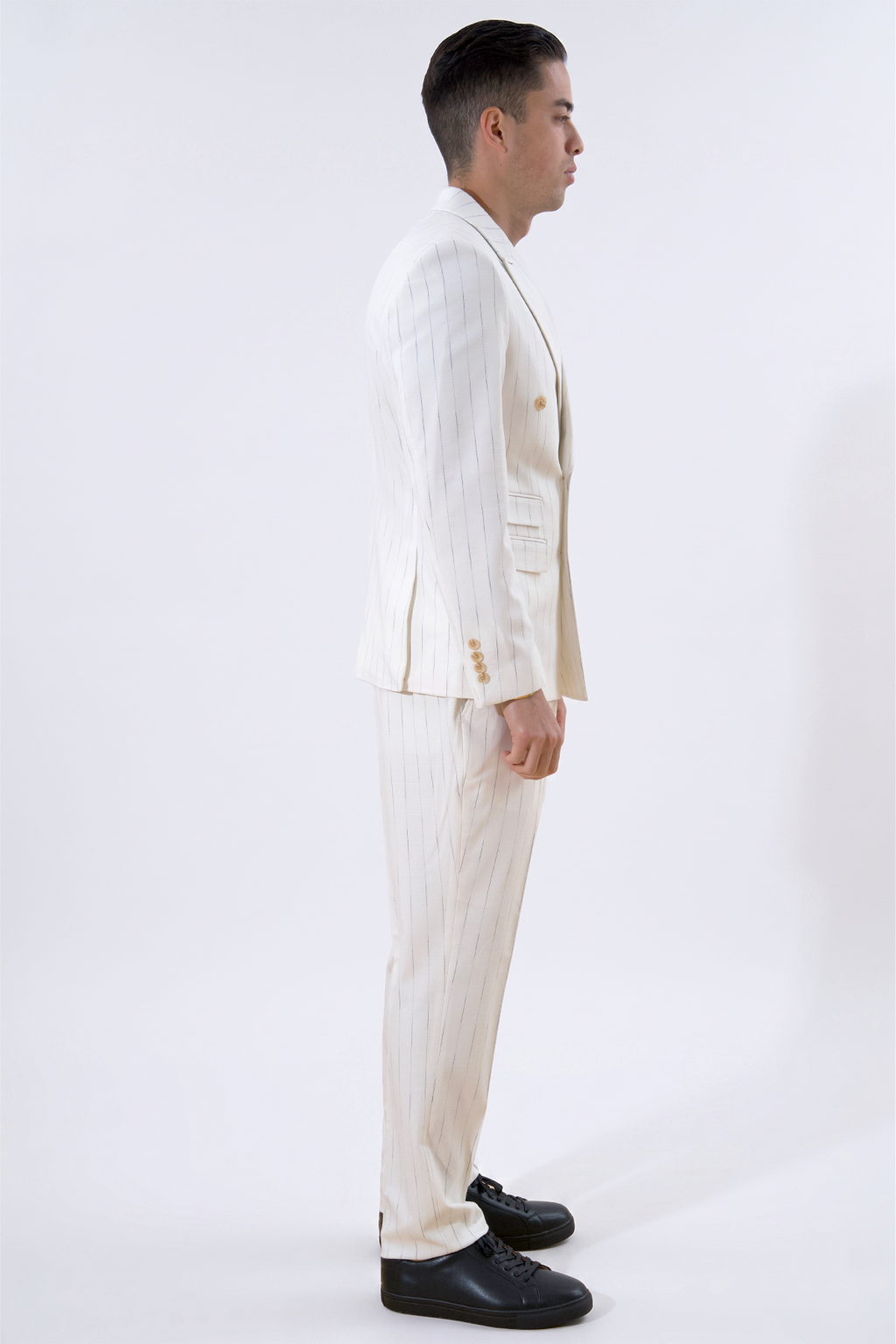 Klassiek Pants - Witte krijtstreep