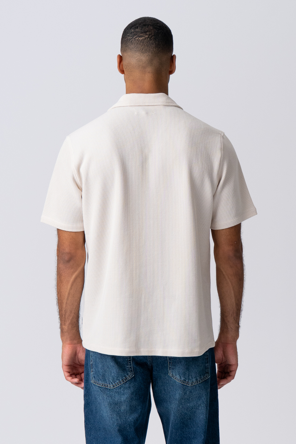 Chemise tricotée - beige