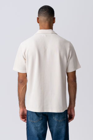 Chemise tricotée - beige