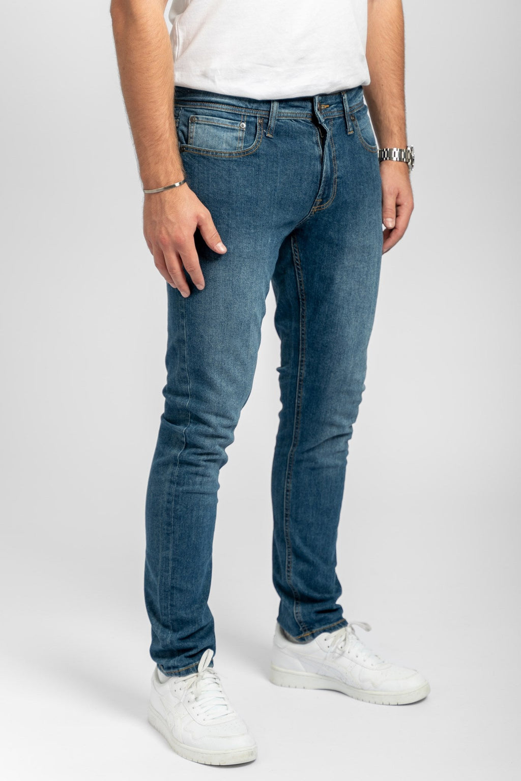 Le jean de performance original (Slim) - Denim bleu moyen