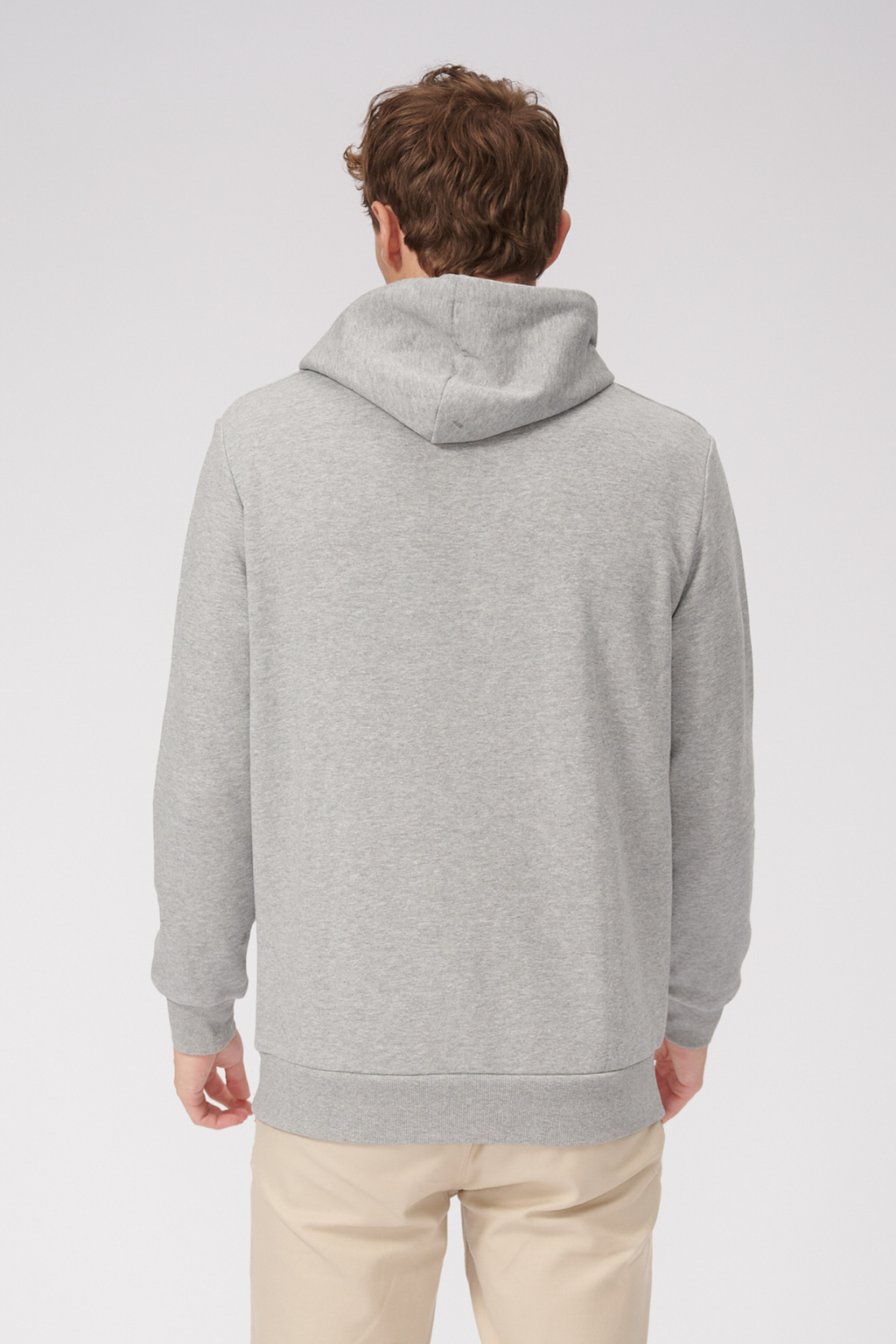 Sweat à capuche de base - Mélange gris clair