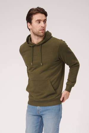 Basic Hoodie Sweat - Dark Green