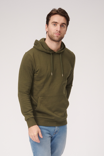 Sweat à capuche de base - vert foncé