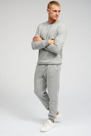 Basic Sweatpants - Light Grey Melange