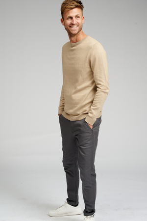 Crewneck de base en tricot - Beige