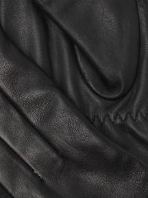 Gants en cuir classiques - noir