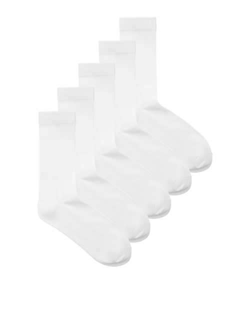 Chaussettes de sport 5 pcs. - Blanc