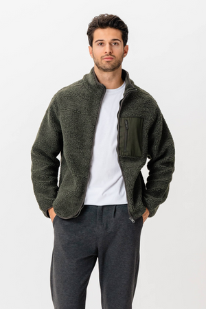Fleece Jacket - Dark Olive