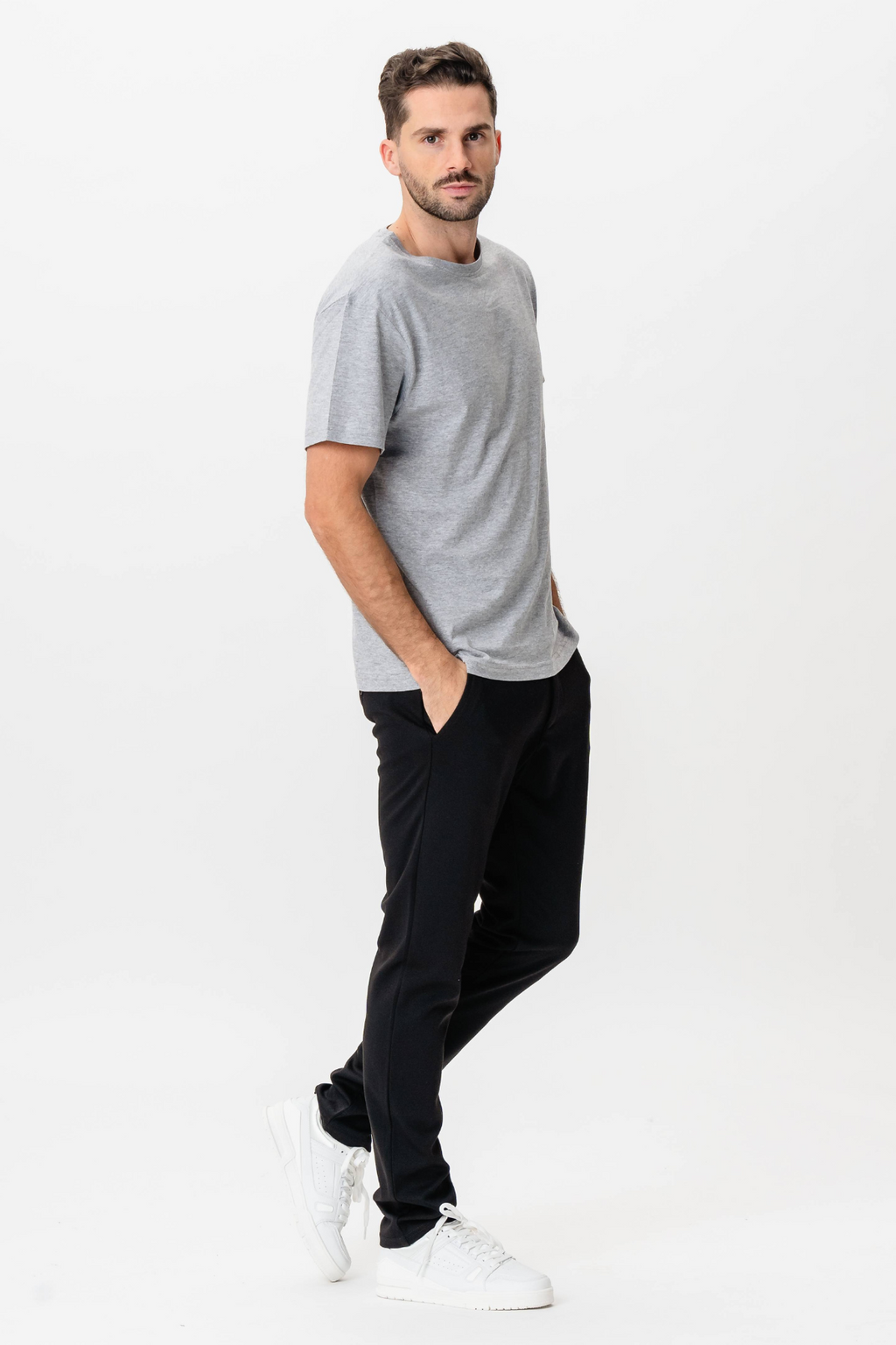 Basic Joy T-shirt - Oxford Grey