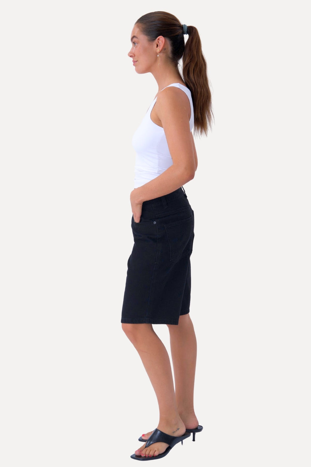 Jean Shorts - Noir