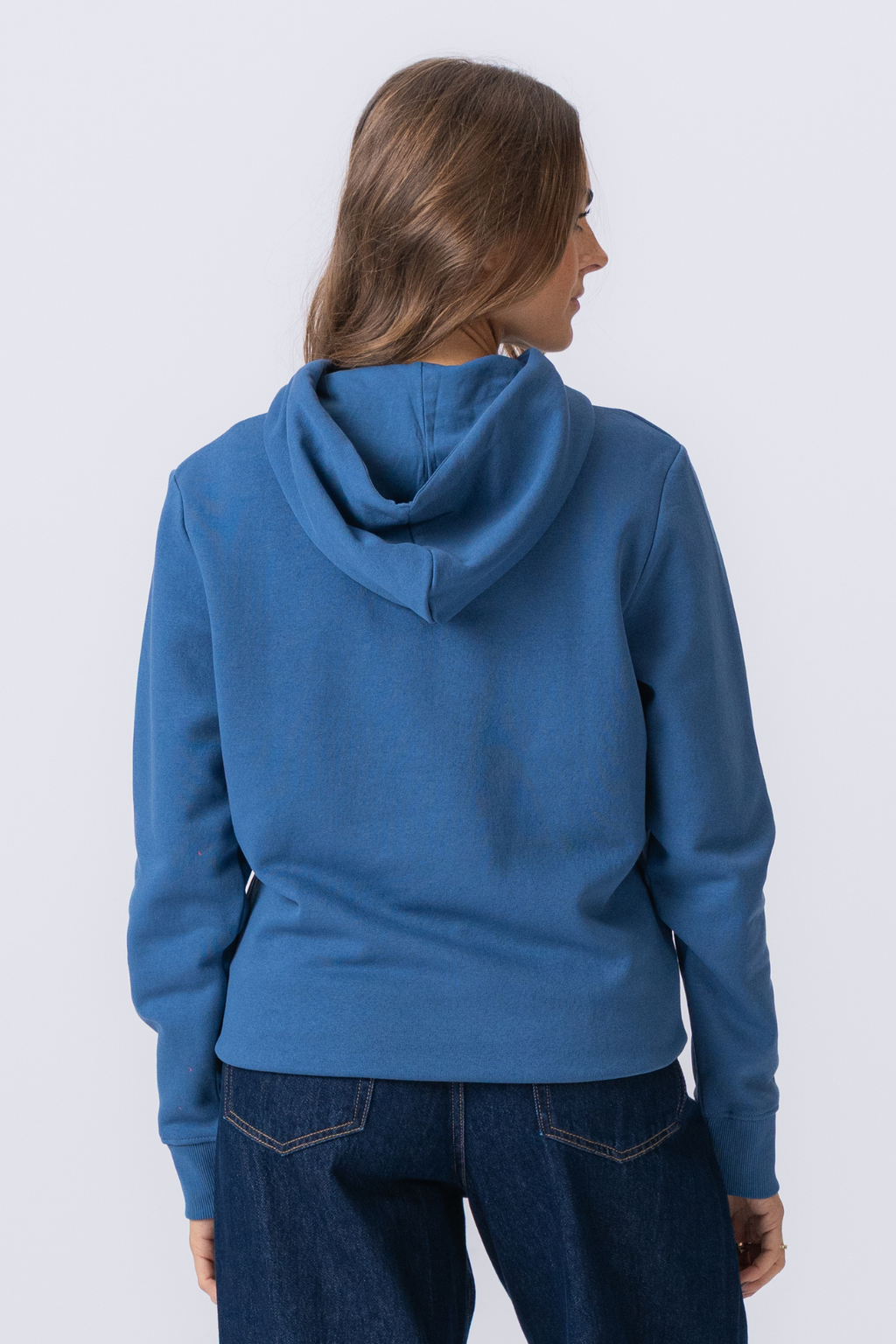 Sweatshirt hoodie - stoffig blauw