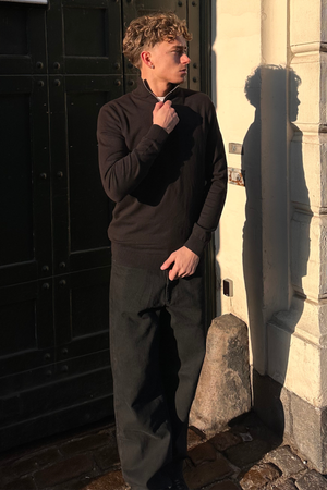 Pullover Half Zip - Noir