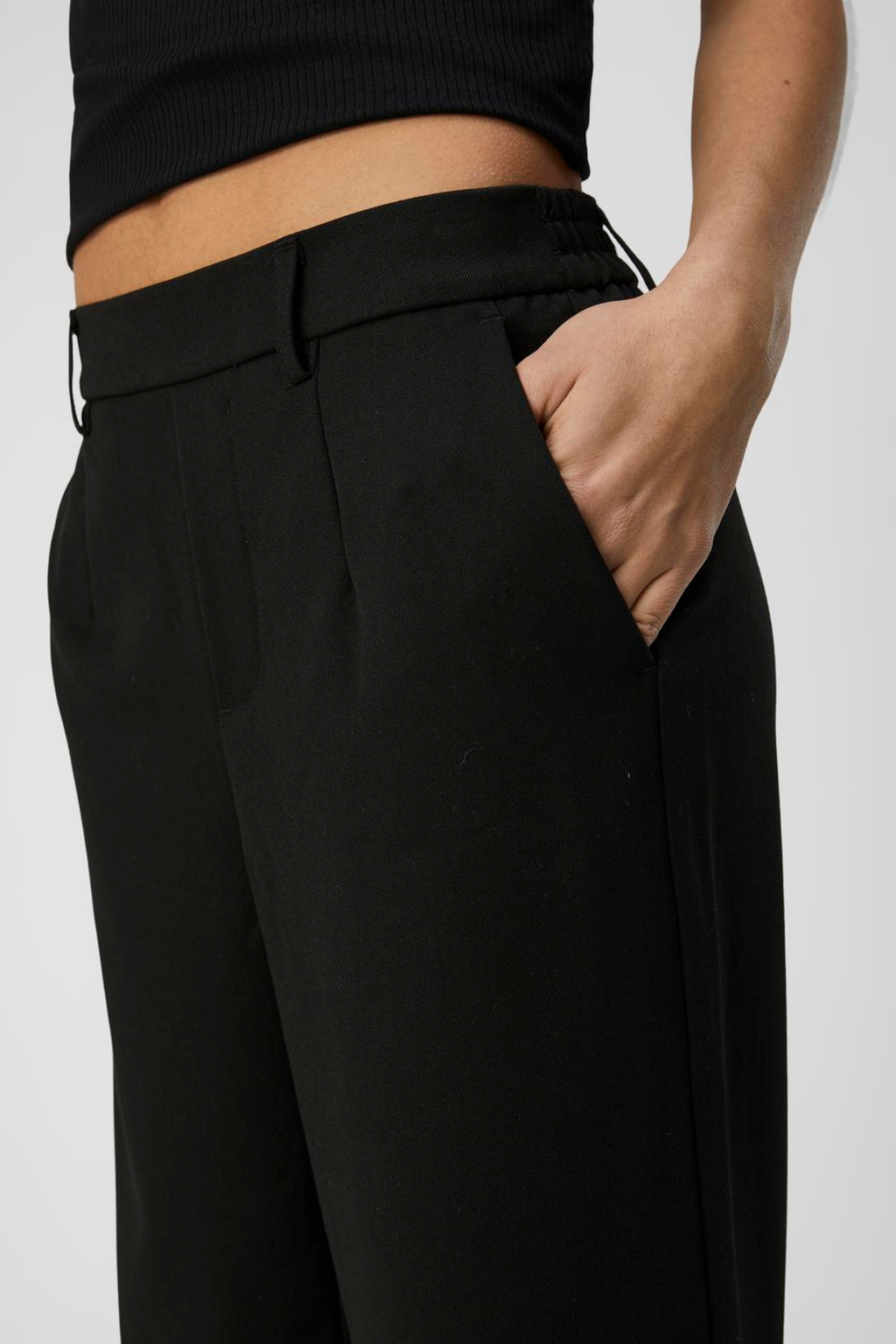 Pantalon large lisa - noir