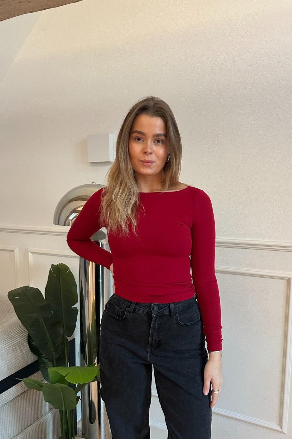 Cassandra Blouse - Burgundy