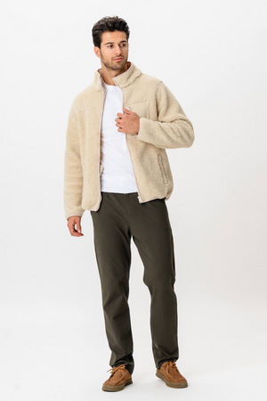 Fleece jas - zand