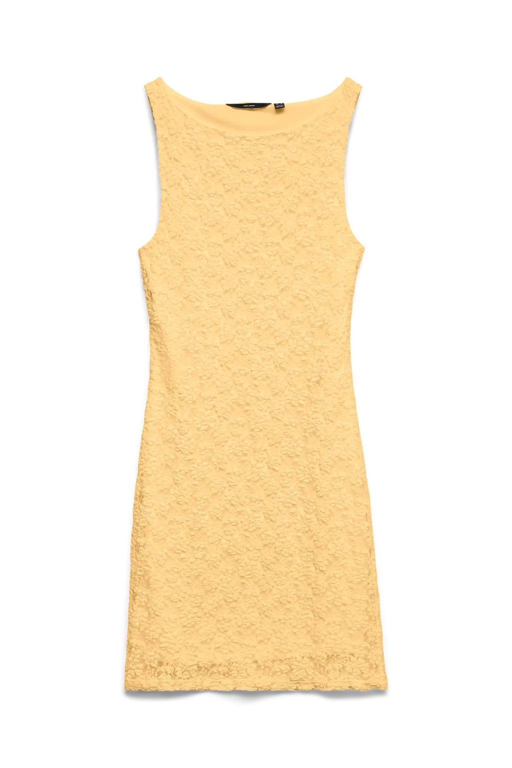 Dolly korte jurk met boothals - Golden Haze