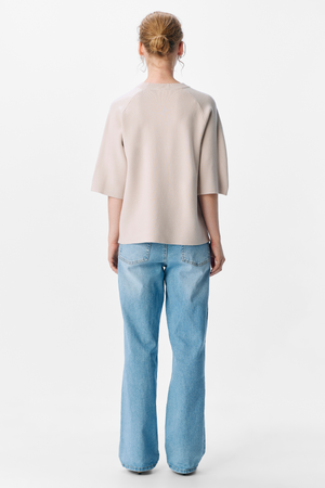 Reynard 2/4 gebreide pullover - zilvergrijs