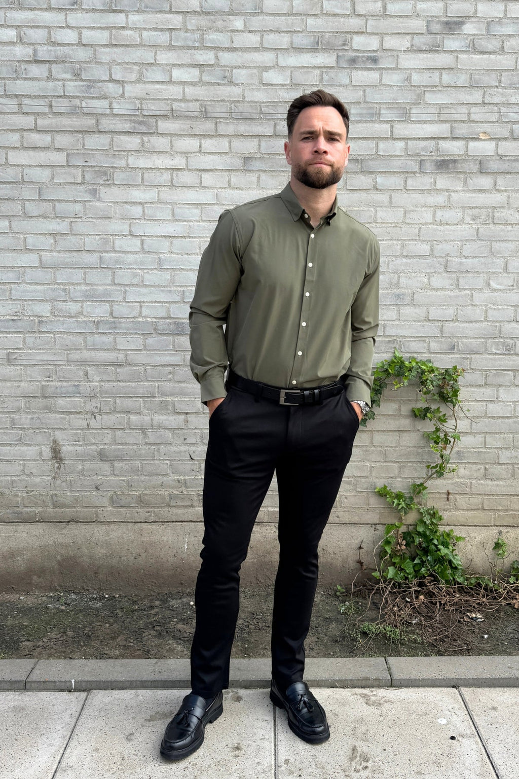 The Original Premium Performance Shirt - olijf