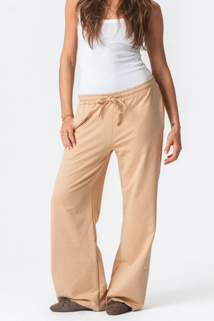 Trainingsbroek breed - zand