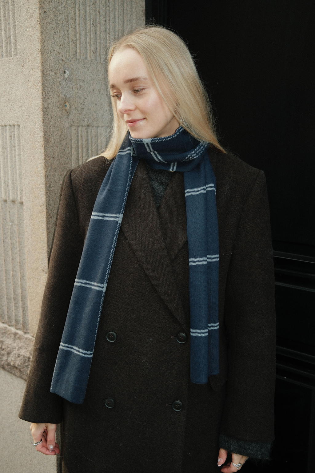 Echarpe - Rayures Marine