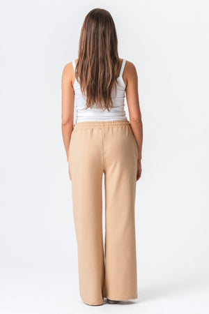 Trainingsbroek breed - zand