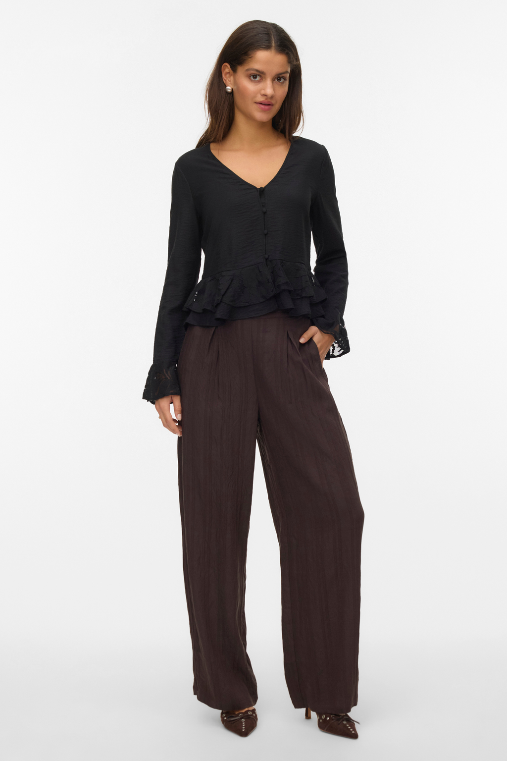 Irine Straight Pant - Torte au chocolat