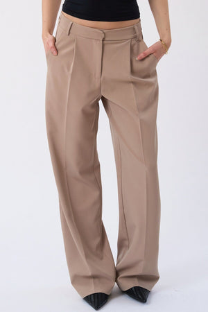 Mila large Pants -Beige