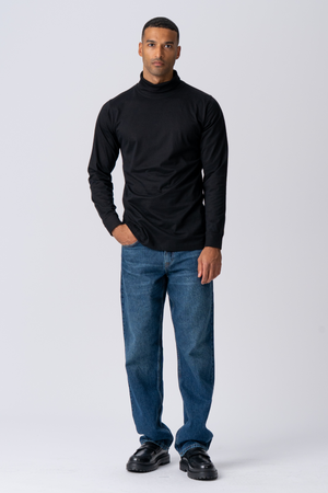 Pull à collier - noir