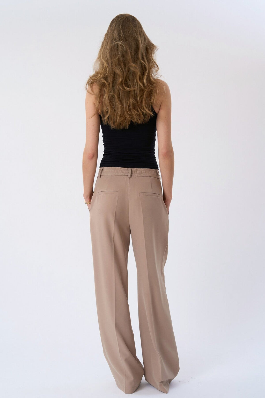 Mila large Pants -Beige