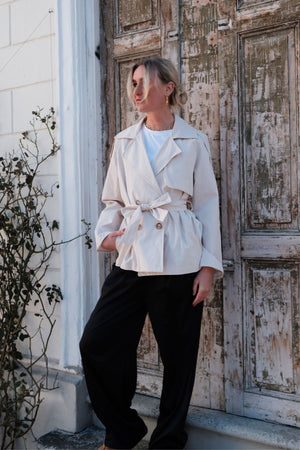 Trench Court Sia - Blanc Cassé