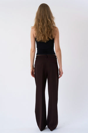 Mila Wide Pants - Brown