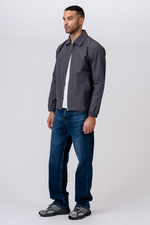 Veste courte zippée - Gris